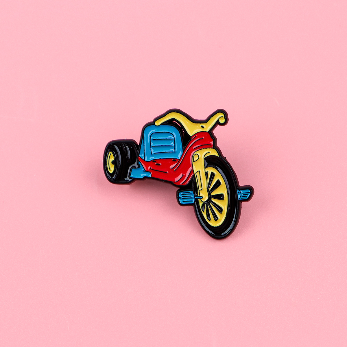 Vintage Fashion Jewelry - Retro Bicycle Enamel Pin Vintage Brooch