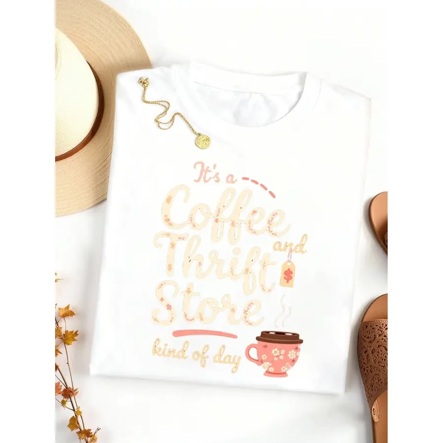 Vintage Fashion Thrift - 【New Arrival】Women It's A Coffee And