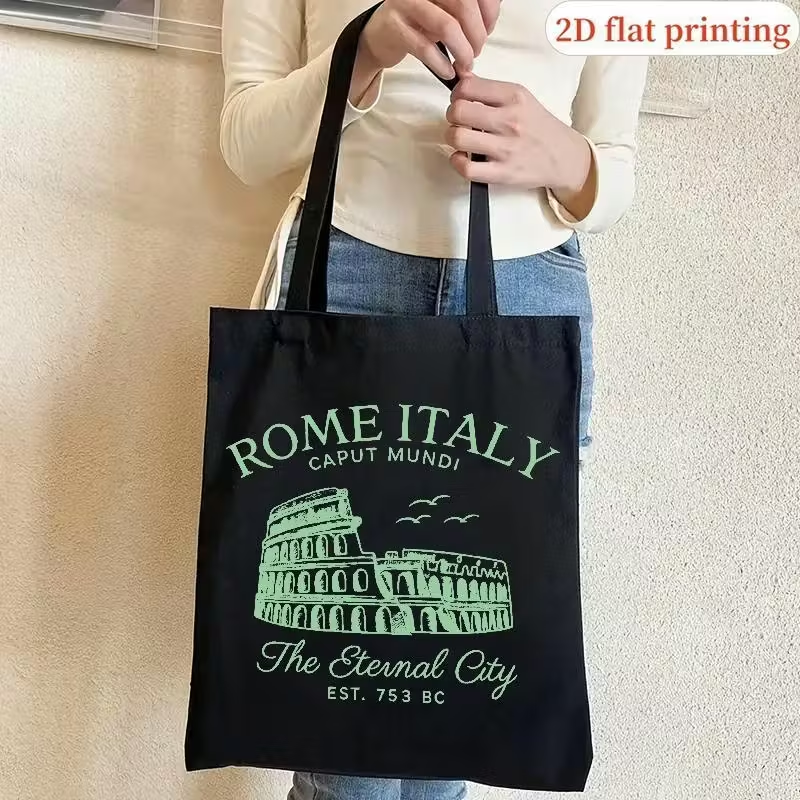 Vintage Fashion Rome - Vintage Rome Italy Canvas Tote Bag