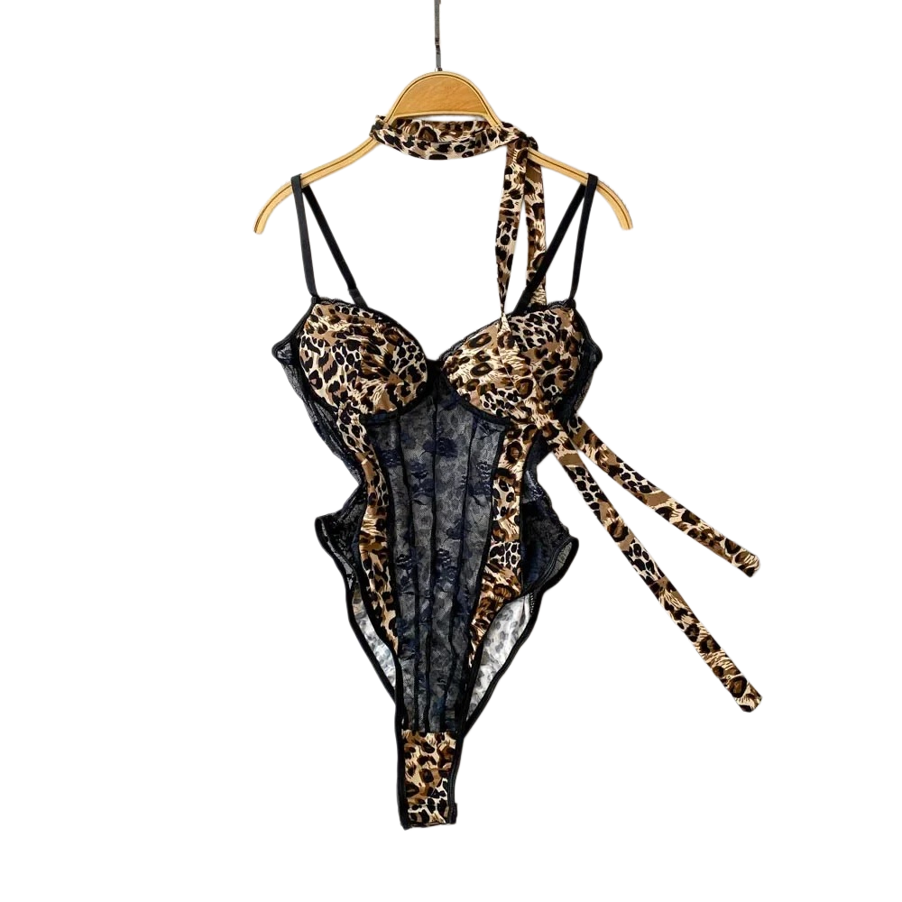 Usa Vintage Fashion - Women Hotsweet V-neck Leopard Slim Vintage