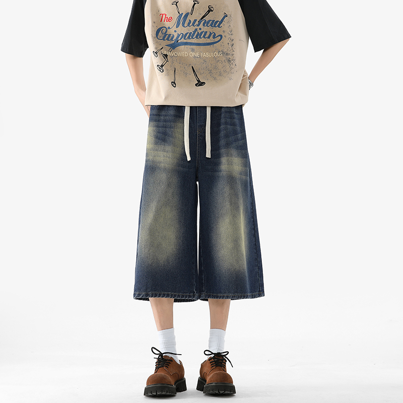Vintage Fashion Mens - Summer Black Jeans Men Fashion Retro
