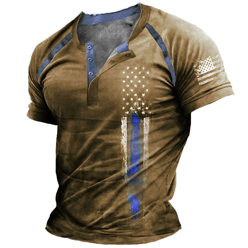 Usa Vintage Fashion - Funny 3D American Flag Print Men's