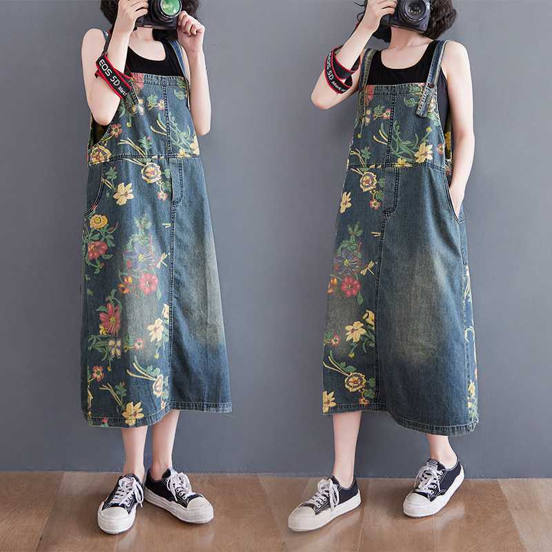 Vintage Style Women Fashion - Autumn Vintage Washed Denim Dress 2025