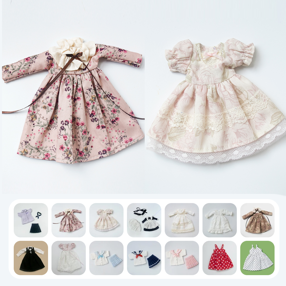 Vintage Fashion Doll - Blyth Clothes Lace Vintage Dress Shirt