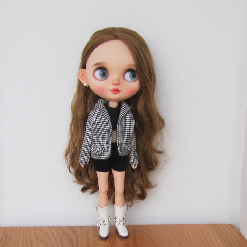 Vintage Fashion Doll - Fashion Blythe Clothes Check Blazers Coat
