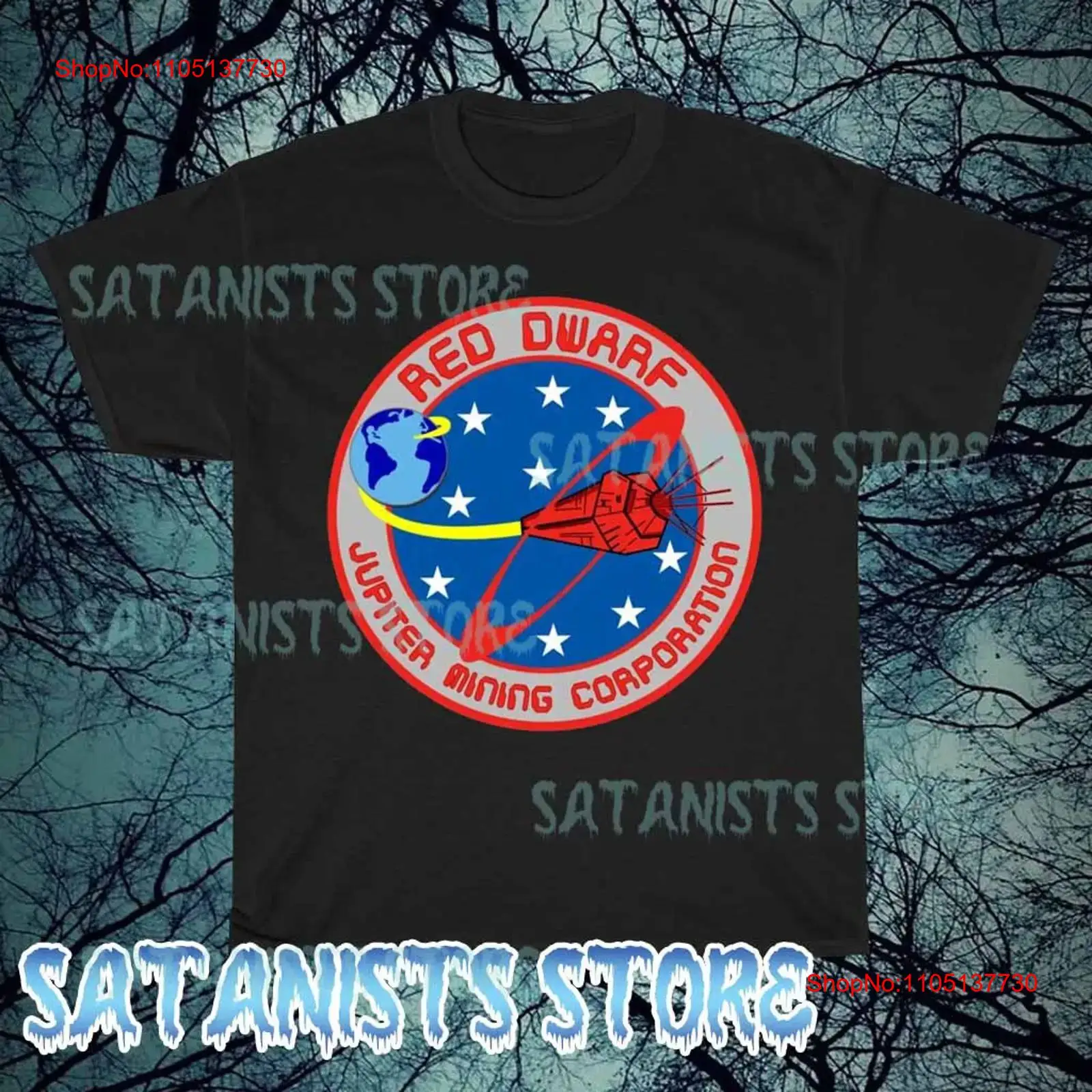 New Red Dwarf Logo Men's T shi - Vintage Fashion News recension och pris