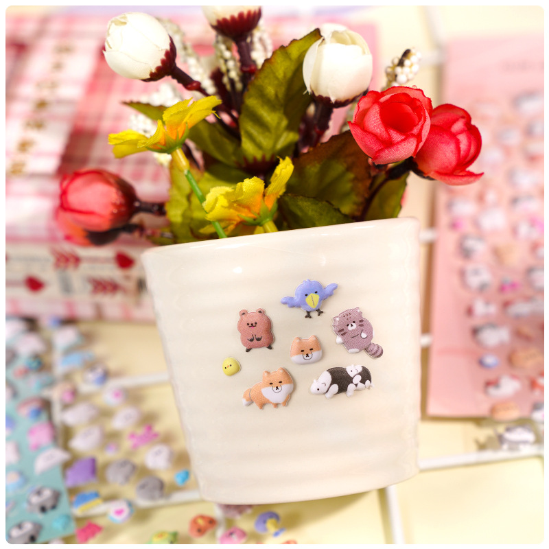 6 Sheets 3D Mini Cute Animal J - Vintage Fashion Books recension och pris