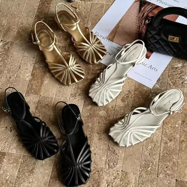 French-style Vintage Woven Toe - Vintage Style Women Fashion recension och pris