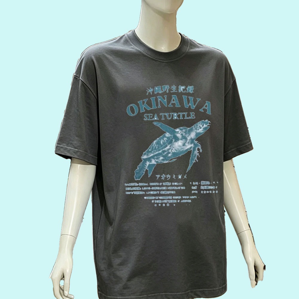 Okinawa Sea Turtle Shirt Japan - Turtleneck Knit 90S recension och pris