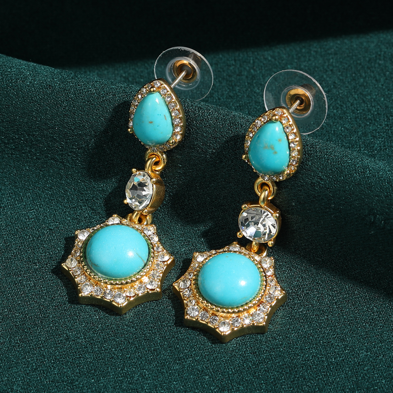 Turquoise Earrings Vintage Dro - Vintage Fashion Vogue recension och pris