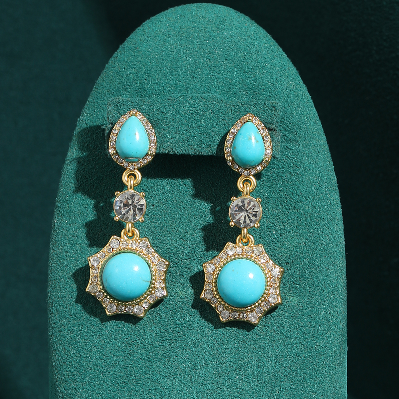 Turquoise Earrings Vintage Dro - Vintage Fashion Vogue recension och pris