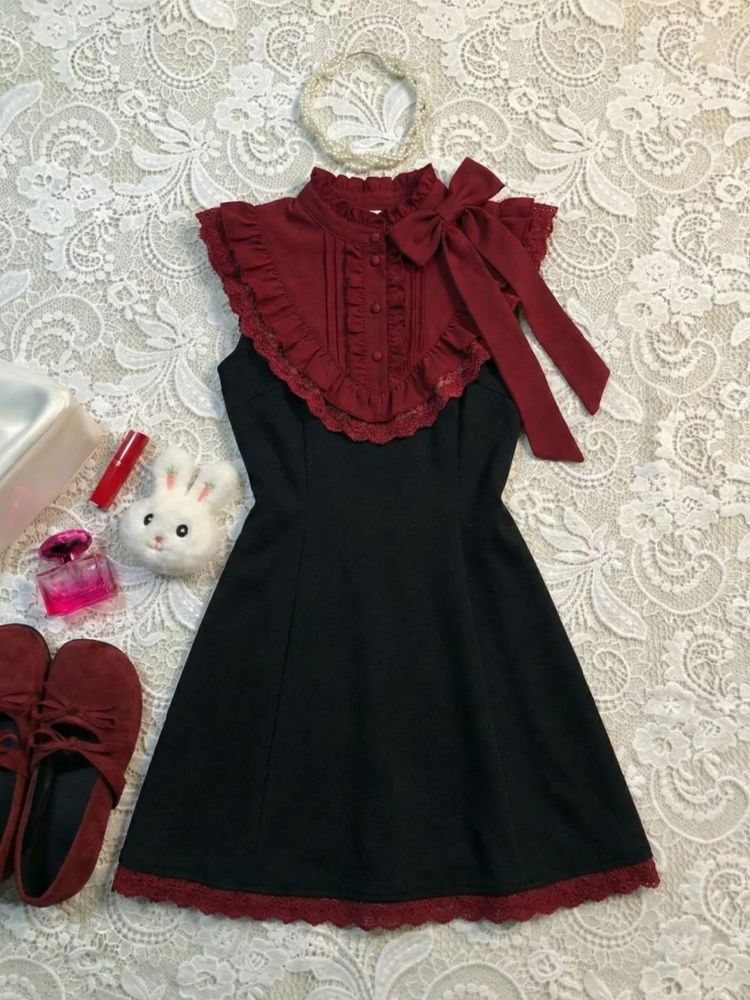 Sweet Dresses Sleeveless Y2k 9 - Turtleneck Knit 90S recension och pris