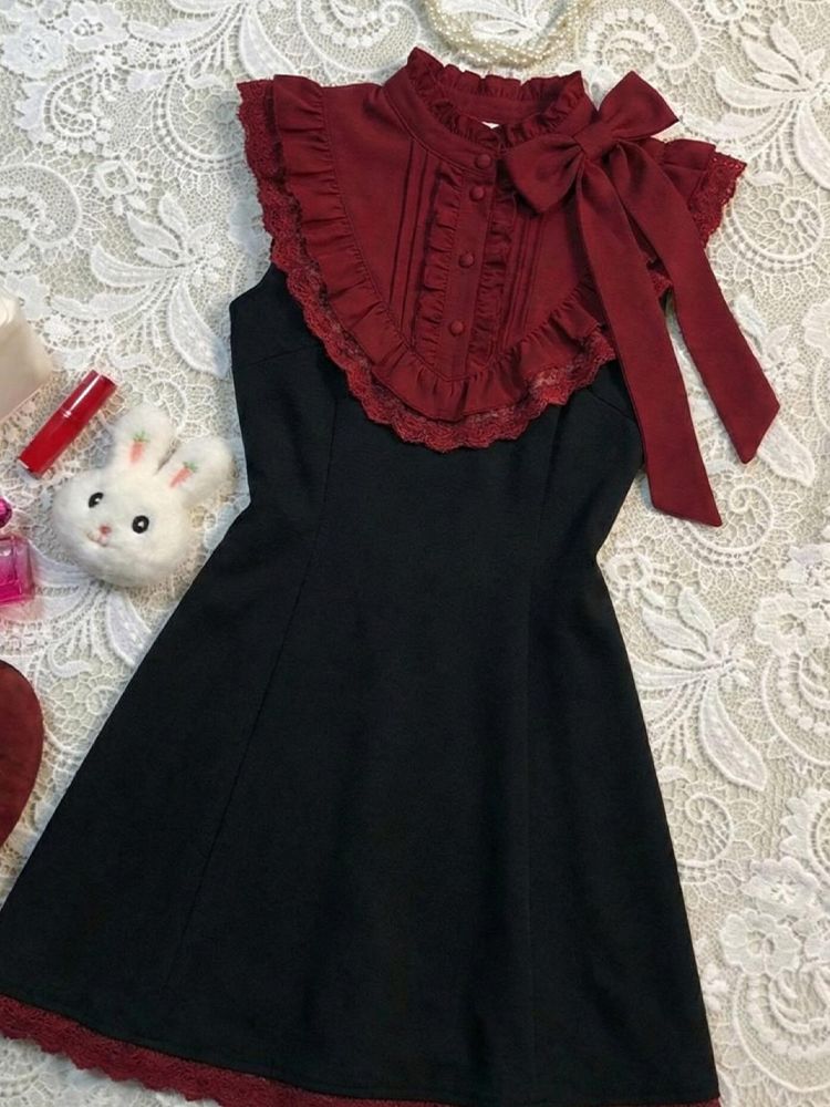 Sweet Dresses Sleeveless Y2k 9 - Turtleneck Knit 90S recension och pris
