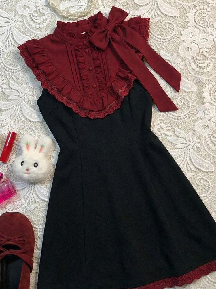 Sweet Dresses Sleeveless Y2k 9 - Turtleneck Knit 90S recension och pris