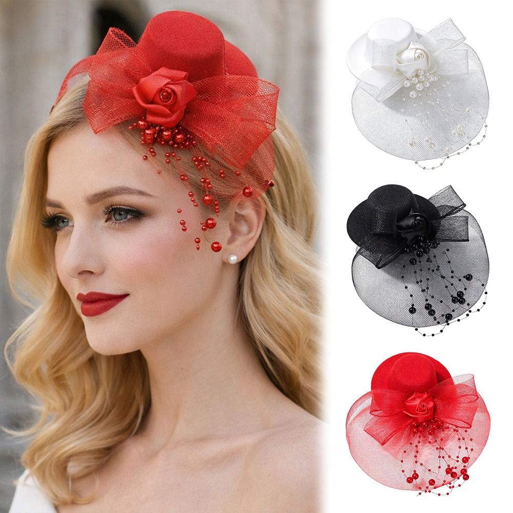 Fashion Elegant Mesh Top Hat B - Vintage Fashion Show recension och pris