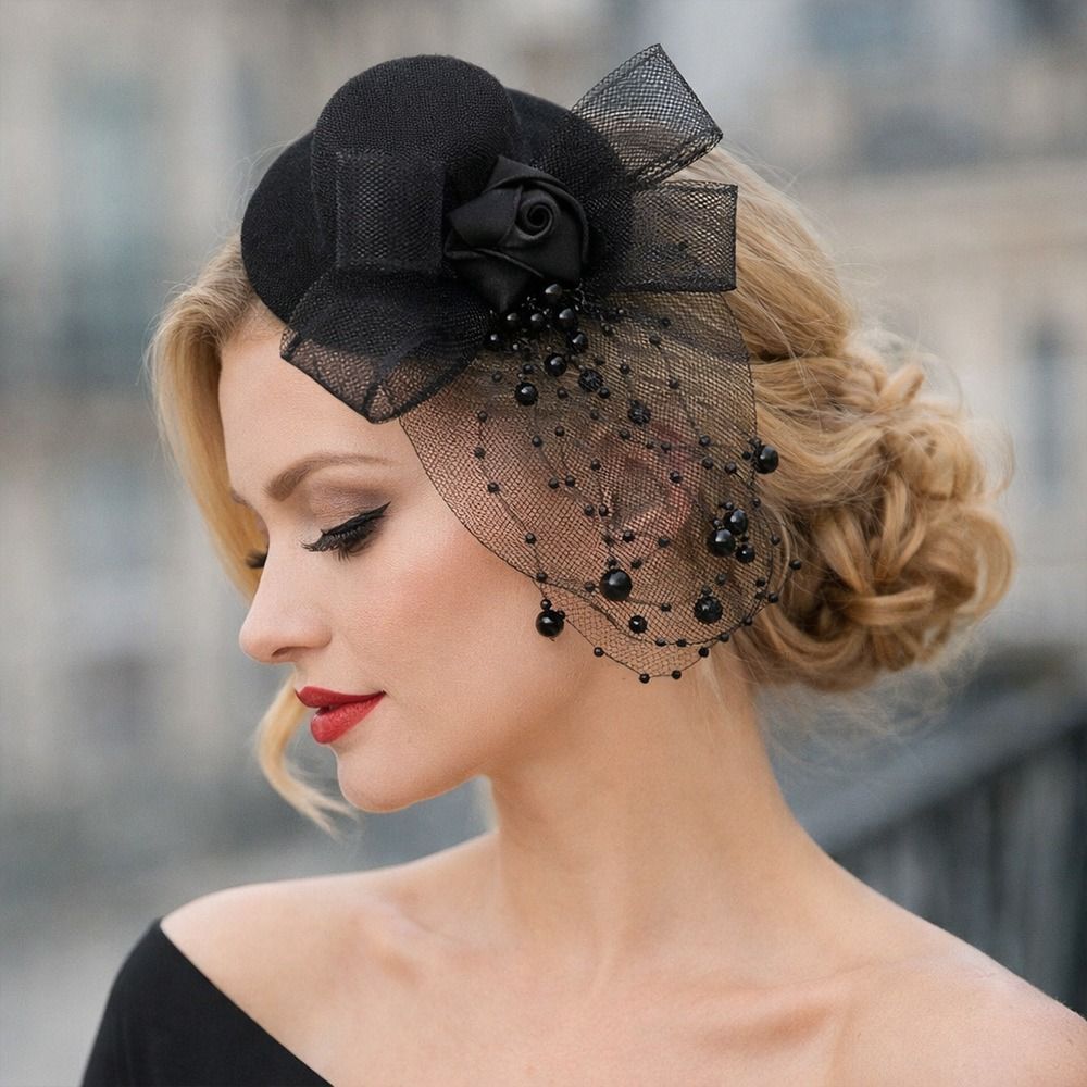 Fashion Elegant Mesh Top Hat B - Vintage Fashion Show recension och pris