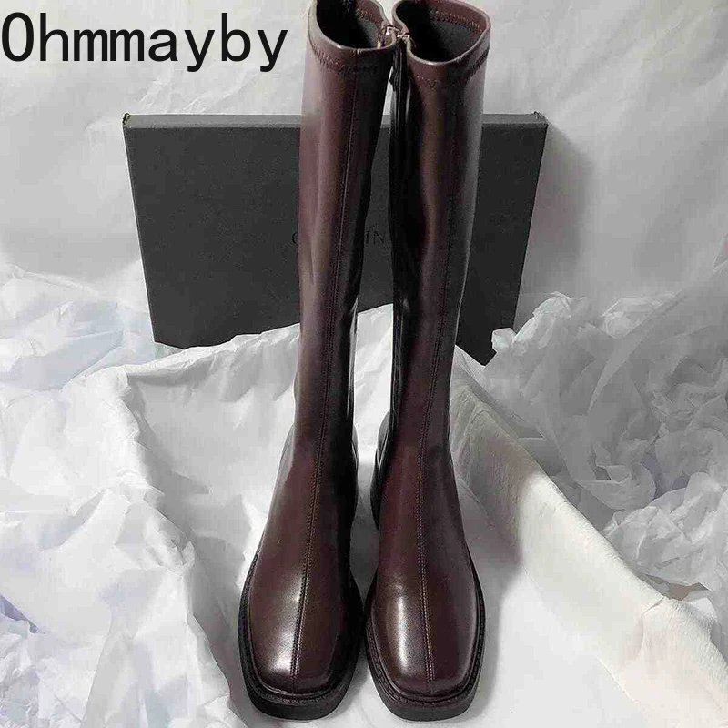 Vintage Thick Heel Women Knee  - Vintage Style Women Fashion recension och pris