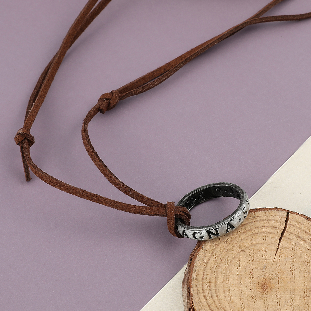 Game Anime Leather Chain Ring  - Vintage Fashion Jewelry recension och pris