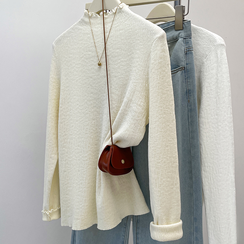 2024 Autumn New Colorful Stitc - Turtleneck Knit 90S recension och pris
