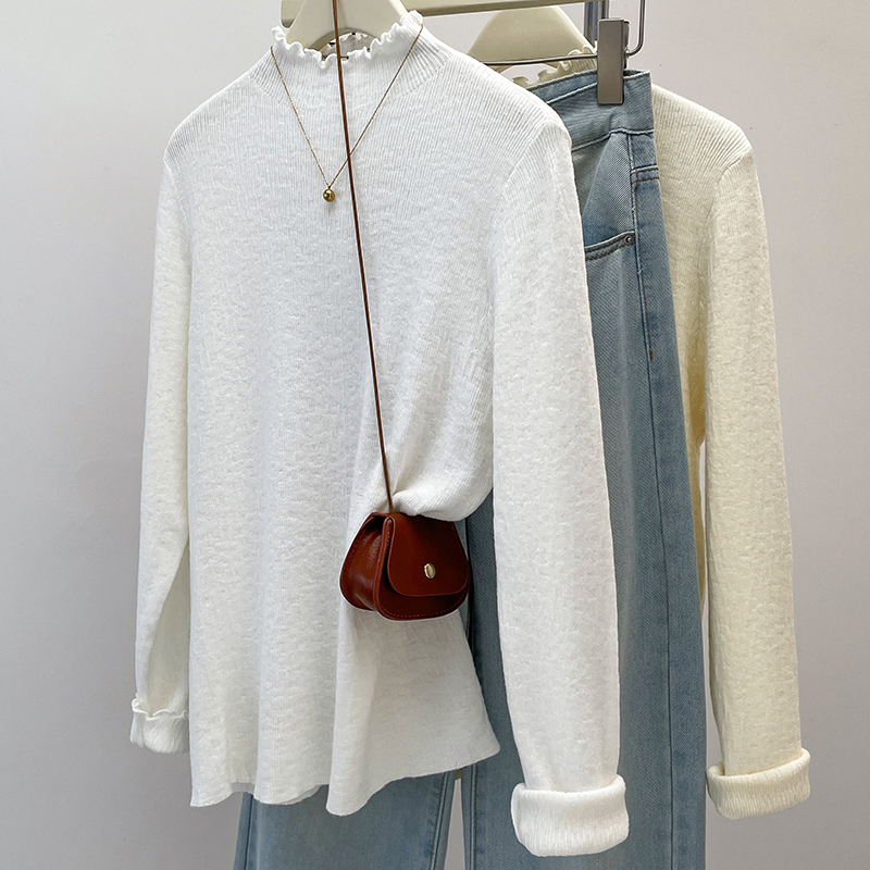 2024 Autumn New Colorful Stitc - Turtleneck Knit 90S recension och pris