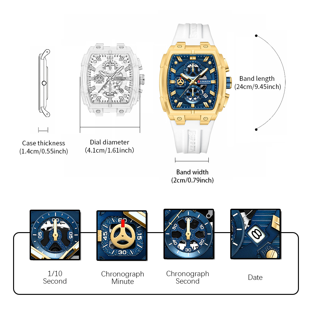 CURREN Luxury Vintage Watch fo - Vintage Fashion Luxury recension och pris
