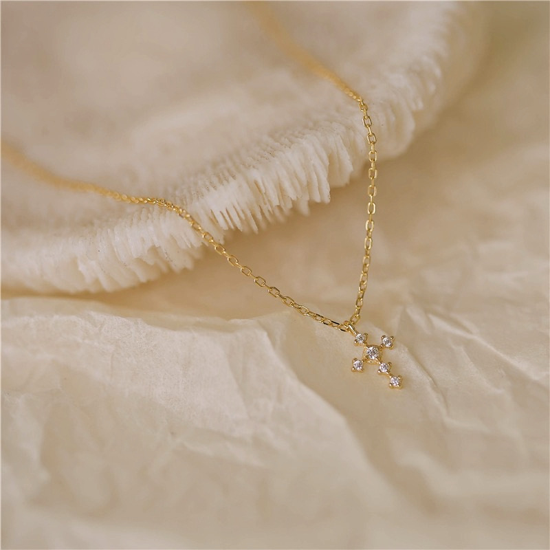 S925 Sterling Silver Cross Zir - Vintage Fashion Show recension och pris