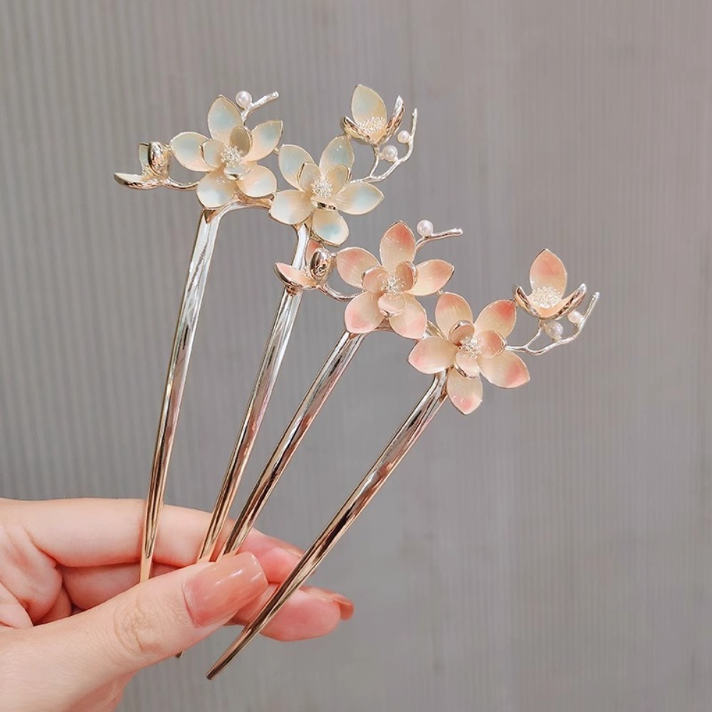 1pc U Shaped Flower Hair Stick - Vintage Fashion Jewelry recension och pris