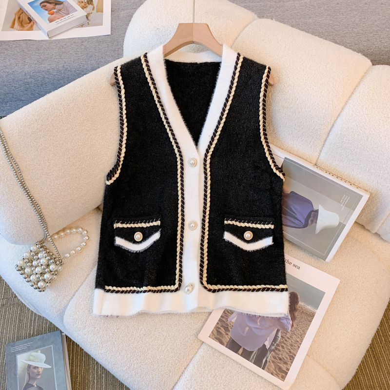 Black Warm 3 Piece Sets Womens - Turtleneck Knit 90S recension och pris