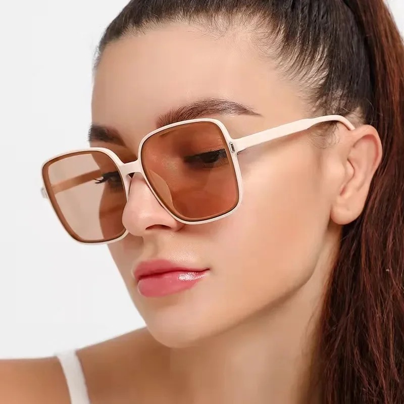 Vintage Oversized Square Sungl - Vintage Fashion Luxury recension och pris