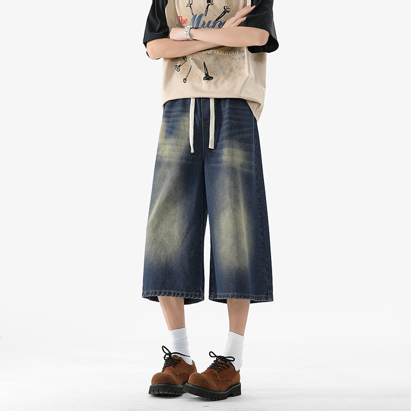 Summer Black Jeans Men Fashion - Vintage Fashion Mens recension och pris