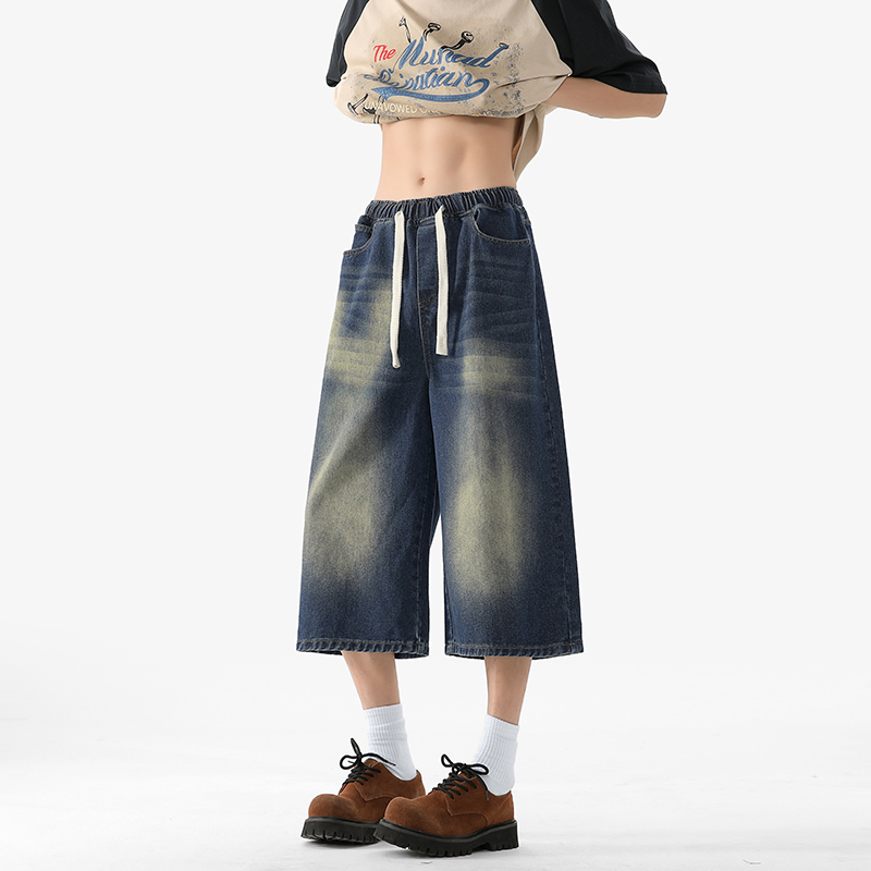 Summer Black Jeans Men Fashion - Vintage Fashion Mens recension och pris