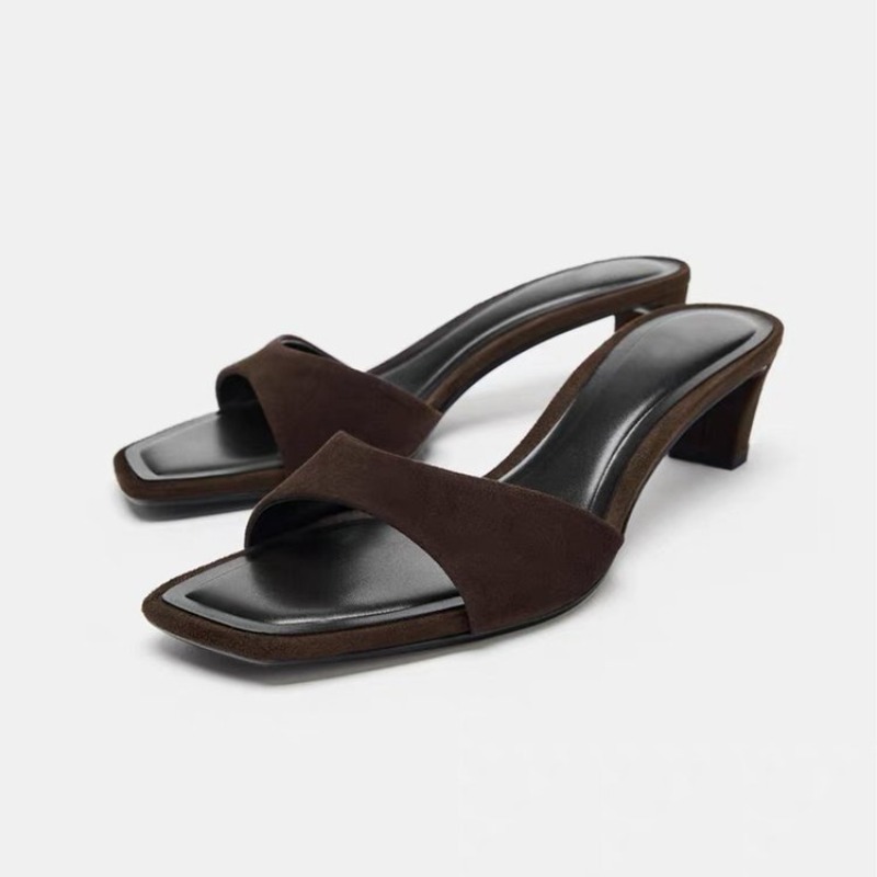 Vintage Brown Faux Suede Slipp - Vintage Fashion Design recension och pris