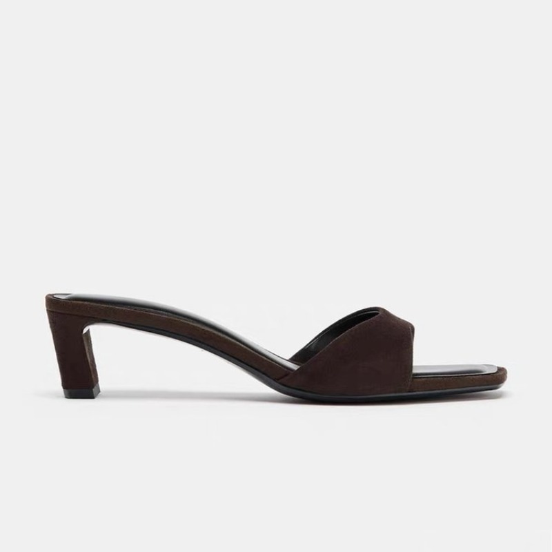 Vintage Brown Faux Suede Slipp - Vintage Fashion Design recension och pris