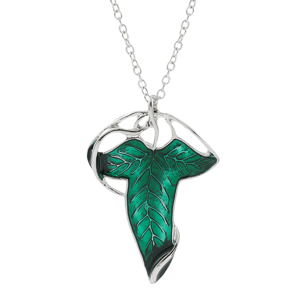 Vintage Green Leaf Pendant Nec - Vintage Fashion Jewelry recension och pris