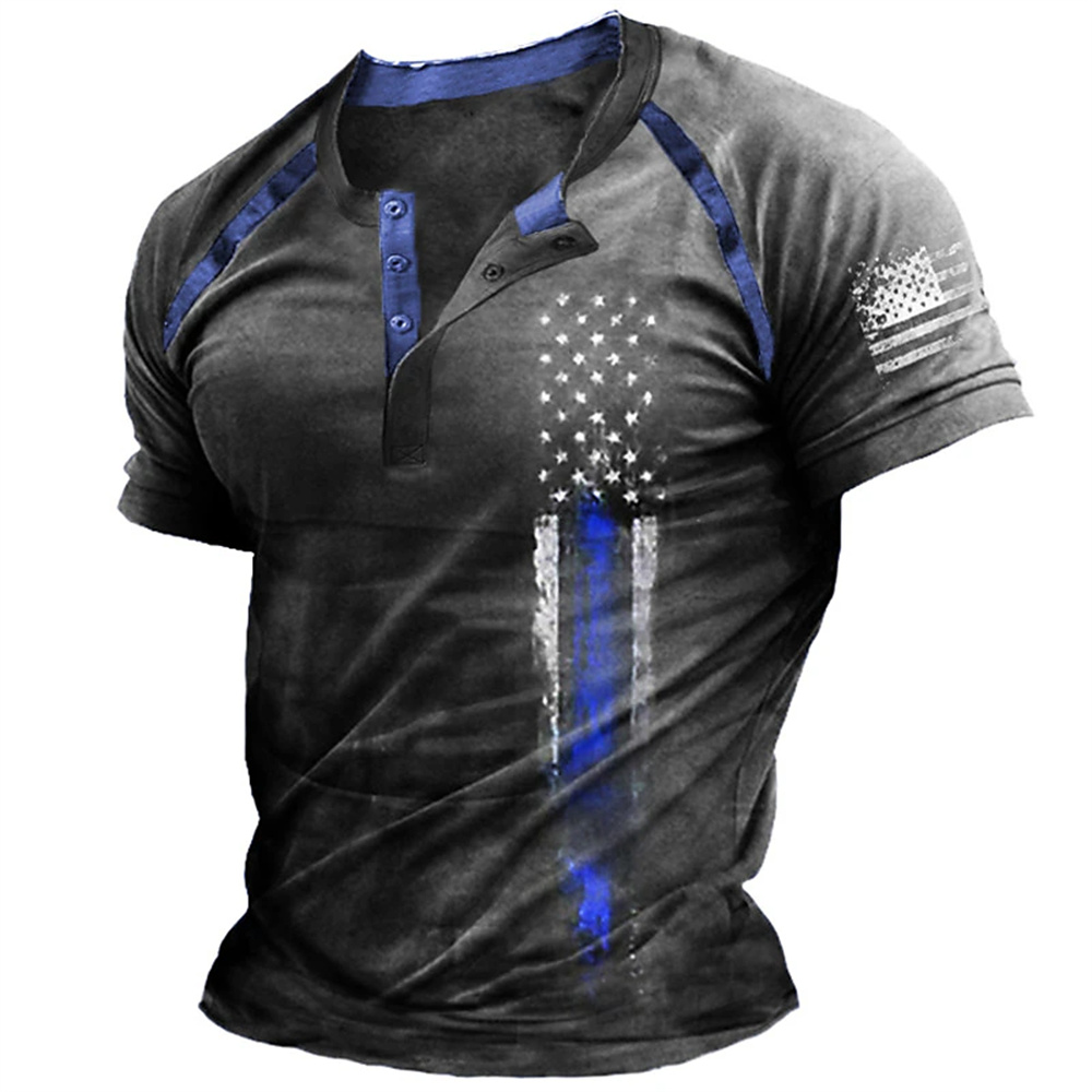 Funny 3D American Flag Print M - Usa Vintage Fashion recension och pris