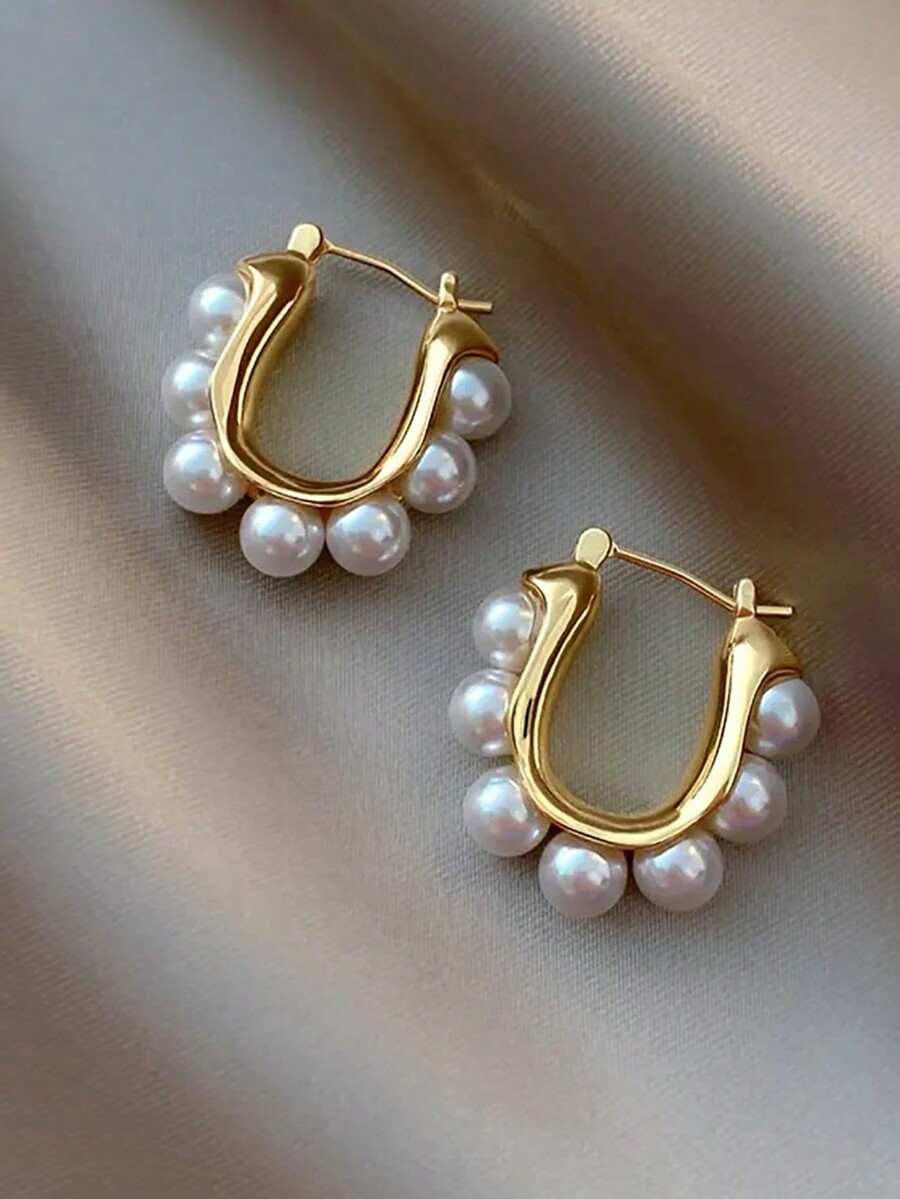 2pcs Vintage French Faux Pearl - Vintage Fashion Jewelry recension och pris