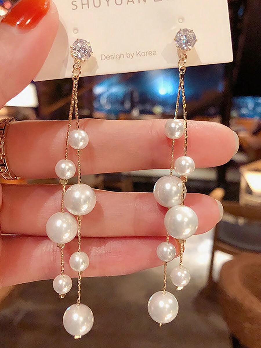 2pcs Vintage French Faux Pearl - Vintage Fashion Jewelry recension och pris