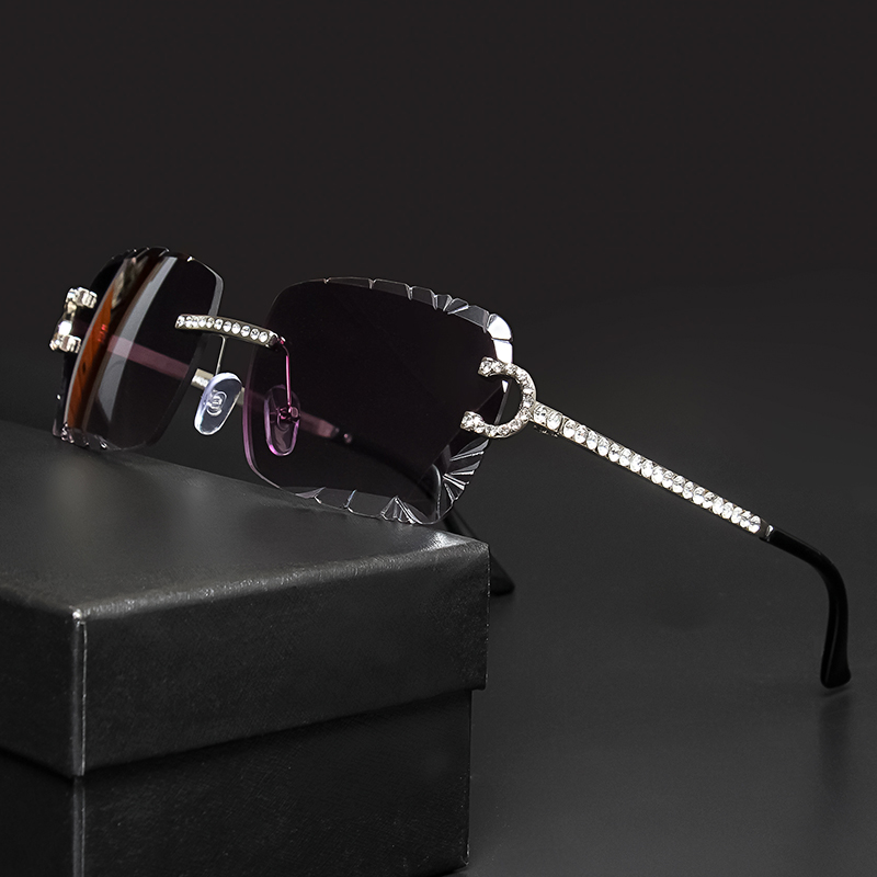 Fashion Rimless Square Sunglas - Vintage Fashion Luxury recension och pris
