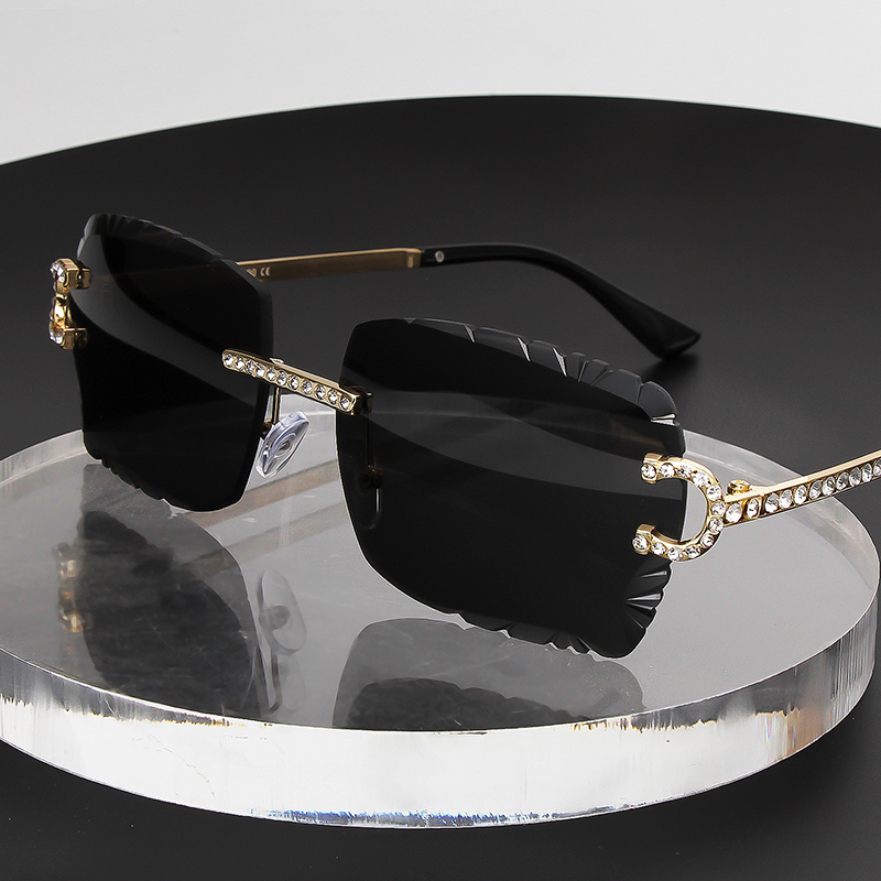 Fashion Rimless Square Sunglas - Vintage Fashion Luxury recension och pris