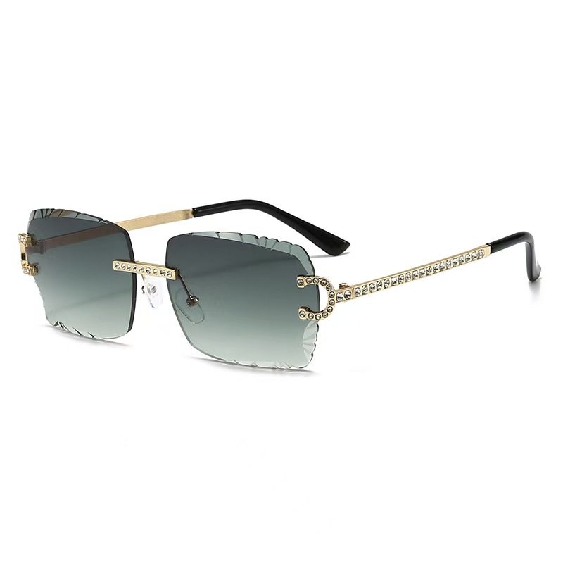 Fashion Rimless Square Sunglas - Vintage Fashion Luxury recension och pris