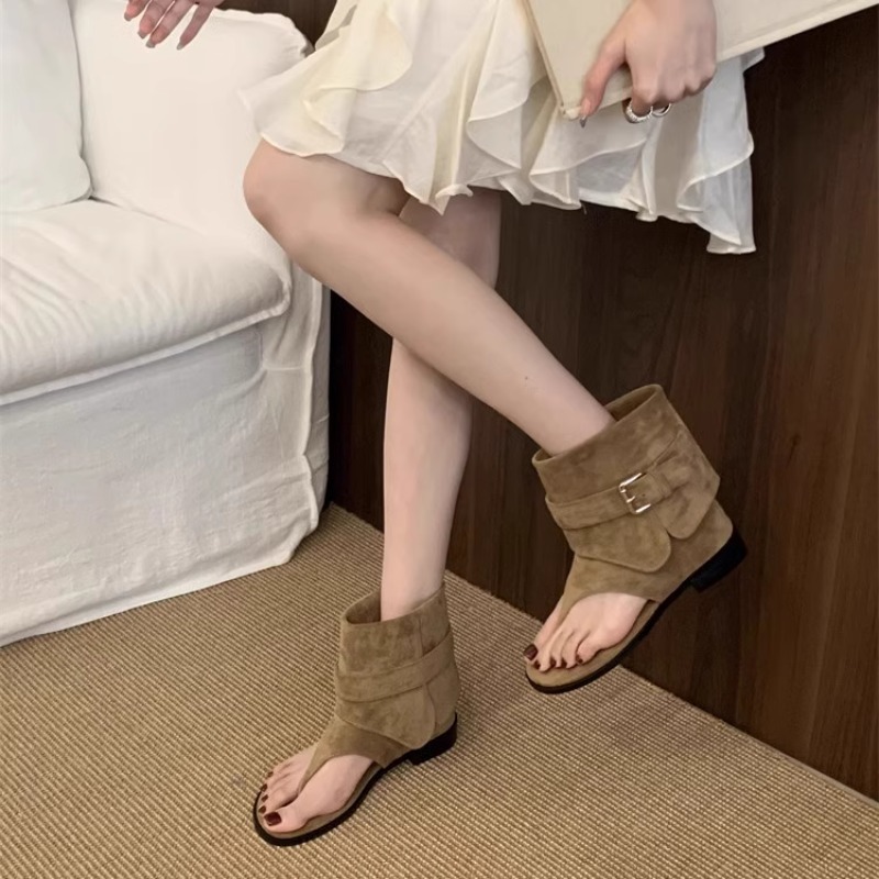 Women Peep Toe Boots Summer Ne - Vintage Fashion Luxury recension och pris