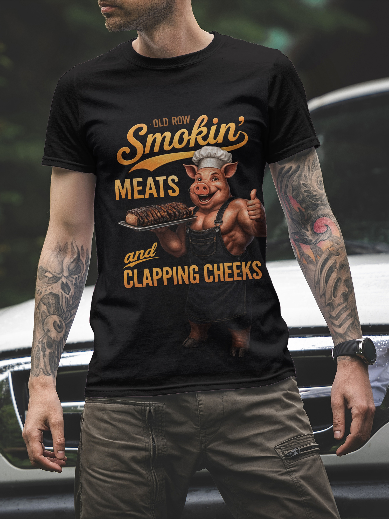 BBQ Enthusiast Graphic Tee Vin - Vintage Fashion Enthusiasts recension och pris
