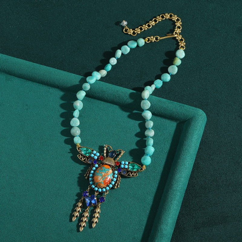 Natural Stone Chain Pendants A - Vintage Fashion Trends 2025 recension och pris