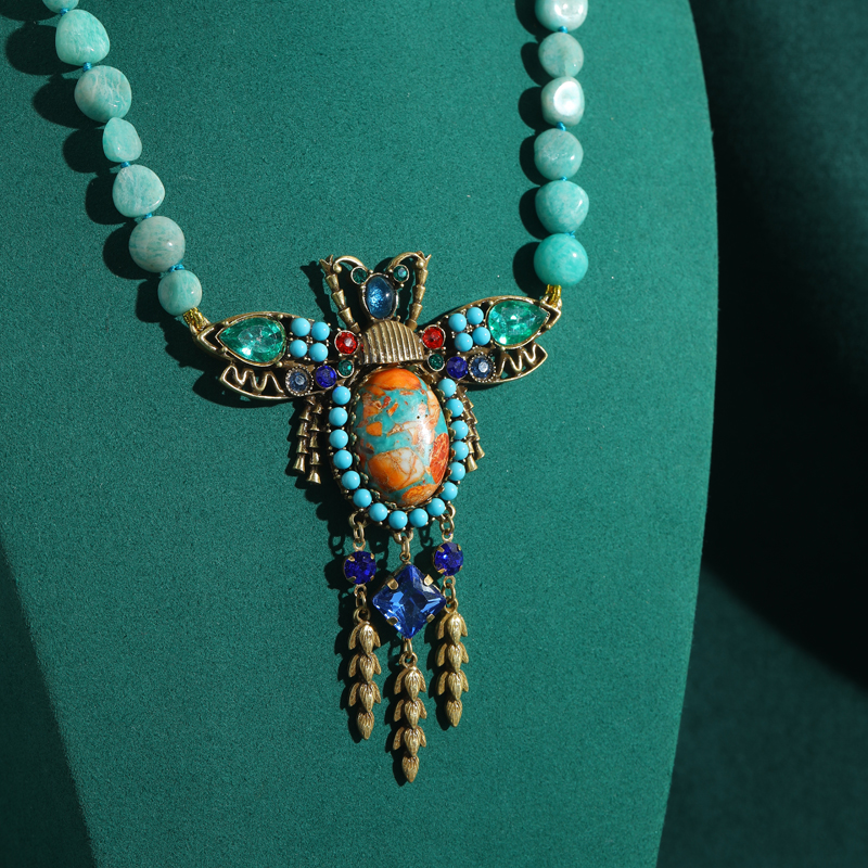 Natural Stone Chain Pendants A - Vintage Fashion Trends 2025 recension och pris