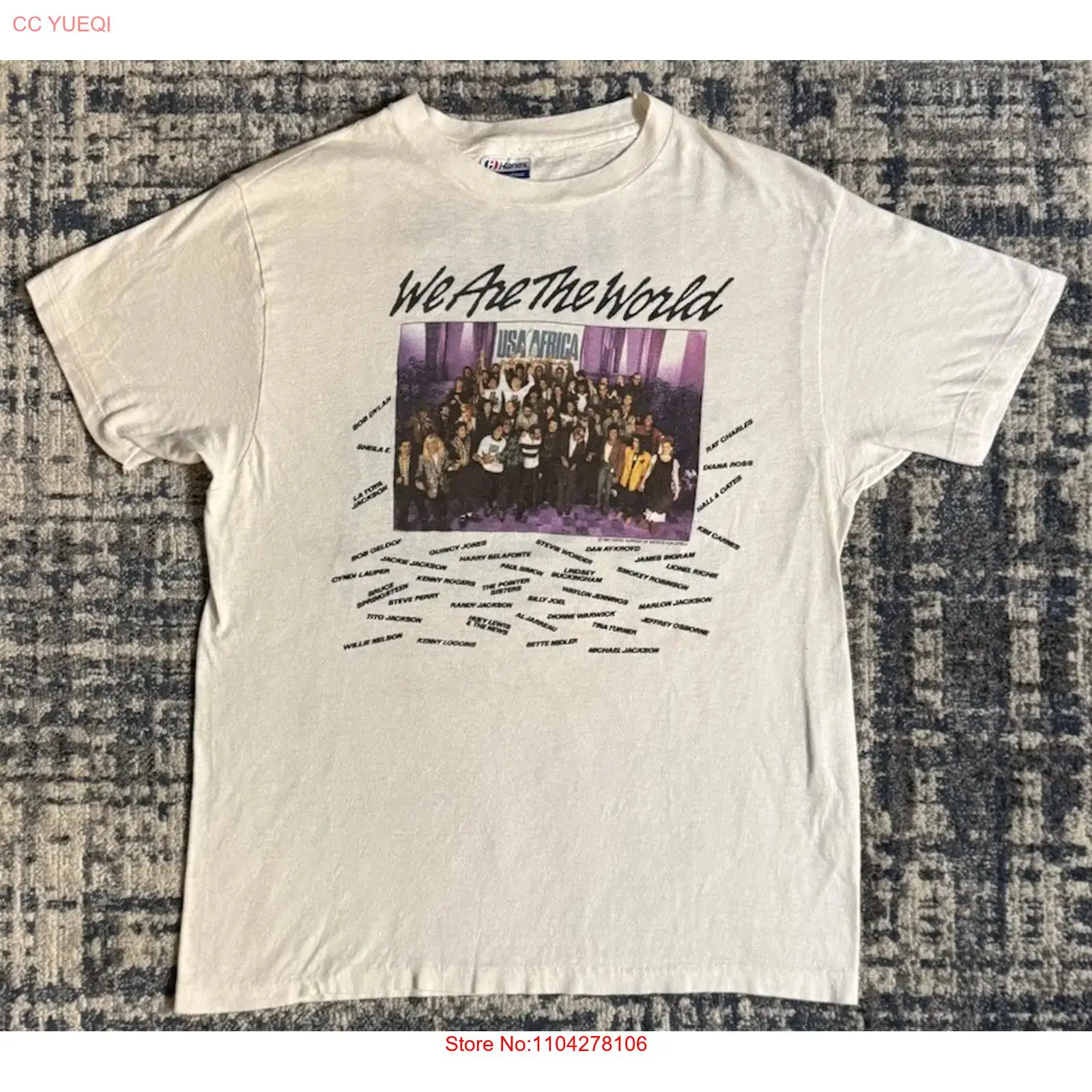 Vintage 1985 We Are The World  - Vintage Flannel Shirt recension och pris
