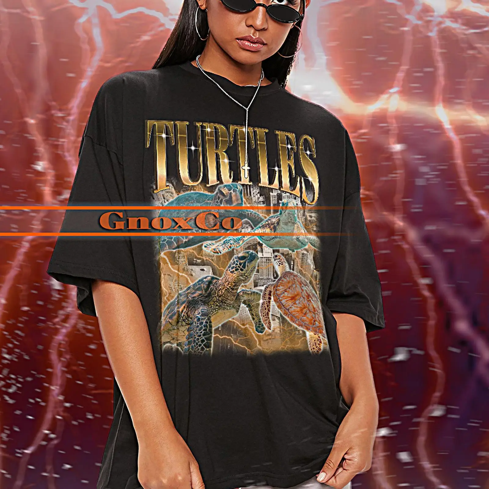 Vintage Turtles 90s Retro T Sh - Turtleneck Knit 90S recension och pris