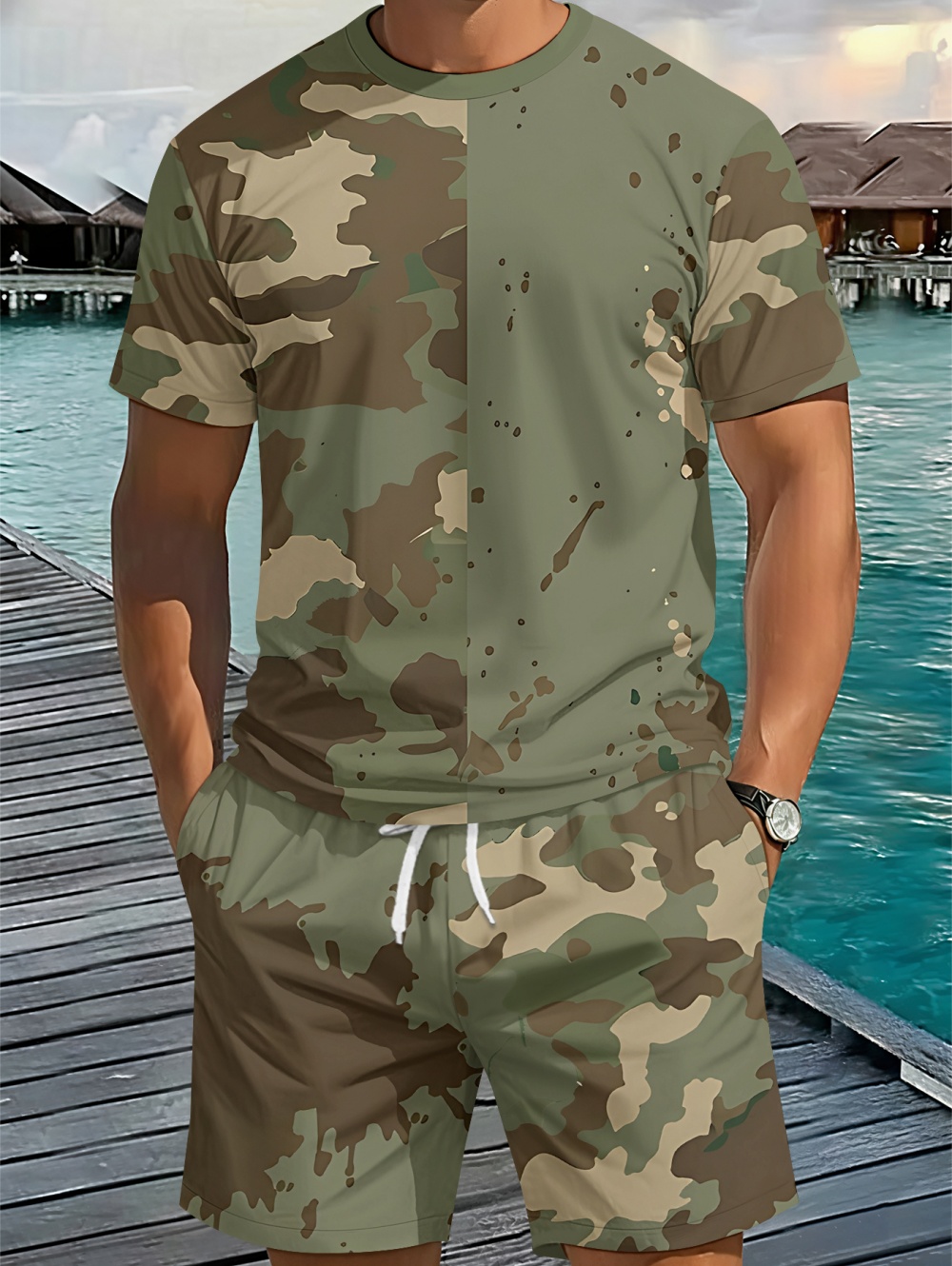 Summer Vintage Men's Fashion T - Usa Vintage Fashion recension och pris