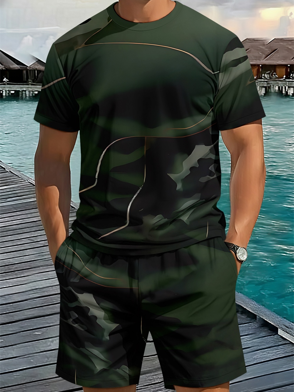 Summer Vintage Men's Fashion T - Usa Vintage Fashion recension och pris