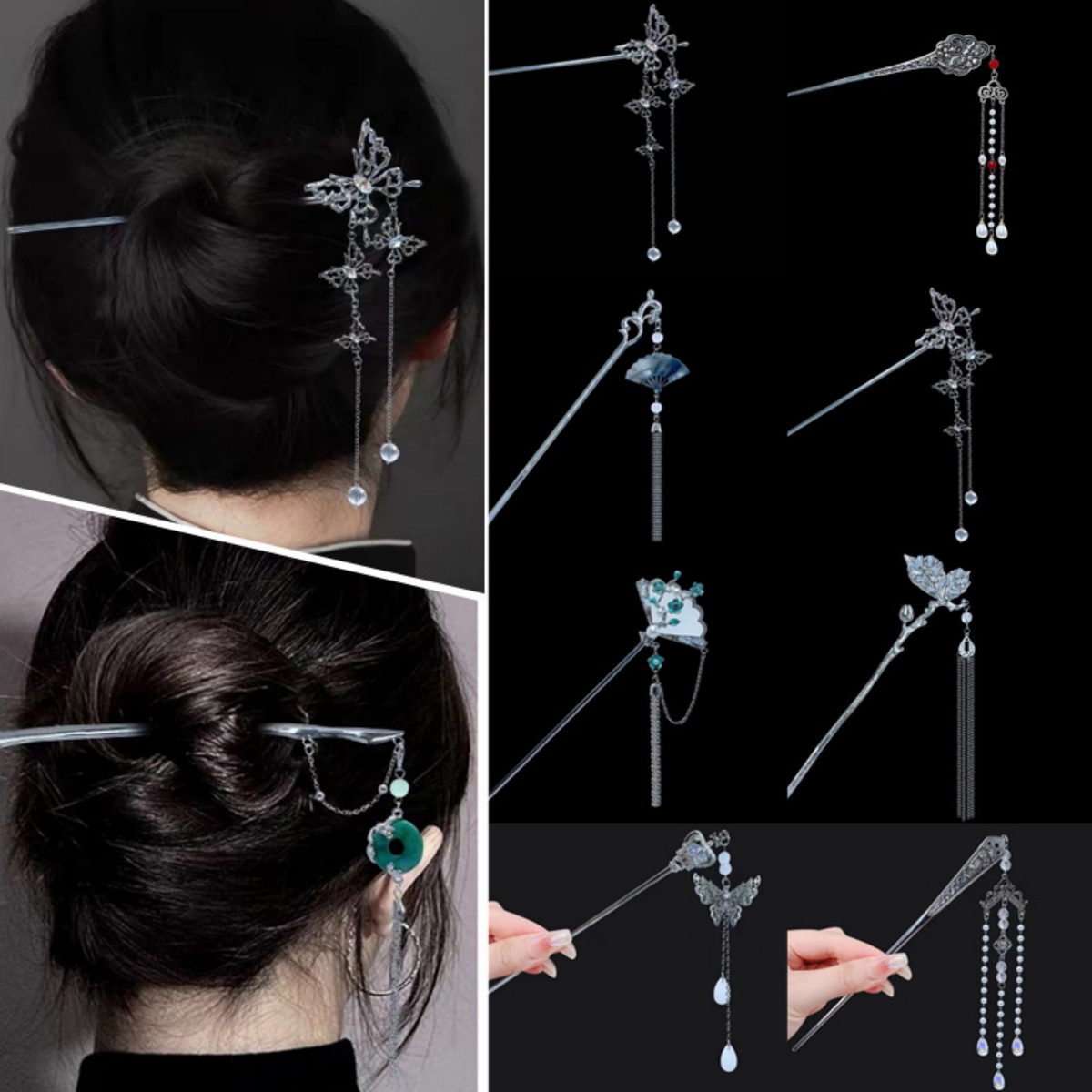 18cm Chinese Style Hairpin Ele - Vintage Fashion Jewelry recension och pris