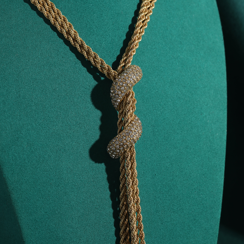 4mm Rope Chain Necklace Gold C - Vintage Fashion Trends 2025 recension och pris